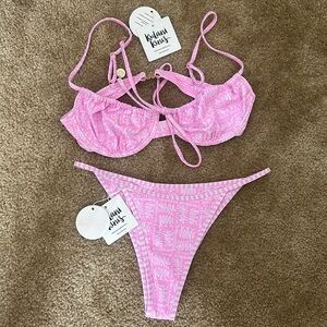 Kulani Kinis Strawberry Milkshake Bikini NWT
